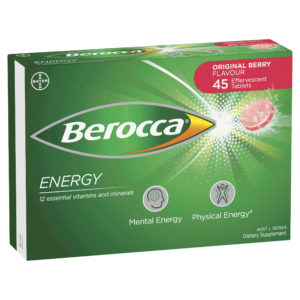 Berocca Energy Berry Flavour 45 Effervescent Tablets