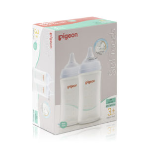 Pigeon SofTouch PP Bottle for infants over 3 months 240 ml 2 Pack