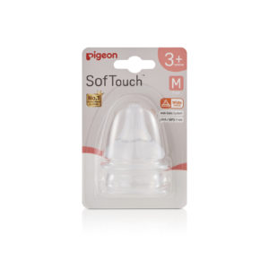 Pigeon SofTouch III Peristaltic Plus Teat M 3+ Months 2 Pack