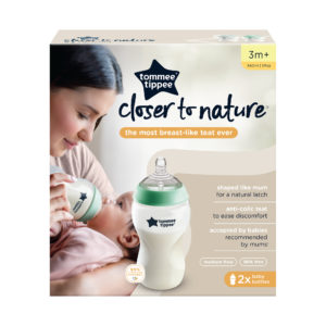 Tommee Tippee Closer to Nature Feeding Bottle 340mL 2 Pack