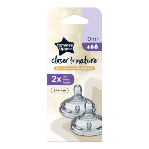 Tommee Tippee Closer to Nature Vari Flow Teats 2 Pack