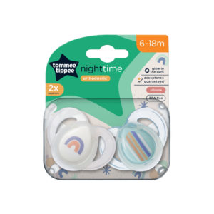 Tommee Tippee Closer to Nature Night Soother 6 to 18M 2PK