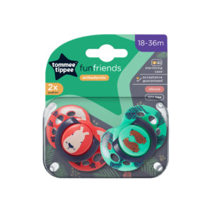 Tommee Tippee Closer to Nature Fun Style Soothers 18 36 Months 2 Pac