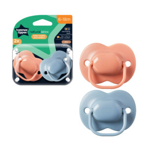 Tommee Tippee Cherry Latex Soother 6-18 Months 2 Pack