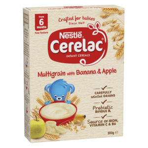 Nestle CERELAC Multigrain with Banana & Apple Baby Cereal From 6 Months 200G