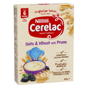 Nestle CERELAC Oats & Wheat with Prune Baby Cereal From 6 Months 200g