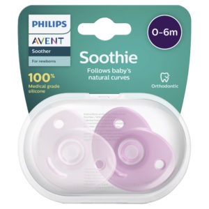 Philips Avent Soothie, 0-6 months, Pink, 2-pack, SCF099/22