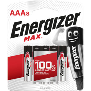 Energizer Max AAA E92 Battery 8 Pack