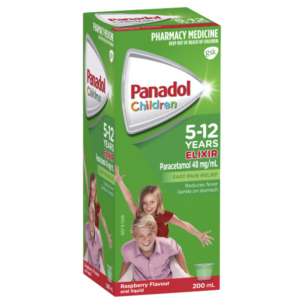 Panadol Children's 5 12 Years Elixir Oral Liquid 200mL