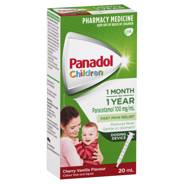 Panadol Children 1 Month to 1 Year Colourfree Liquid 20ml