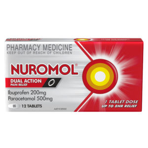 Nuromol Dual Action Pain Relief 12 Tablets