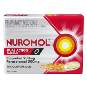 Nuromol Dual Action Pain Relief 10 Liquid Capsules