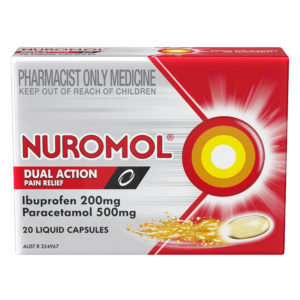 Nuromol Dual Action Pain Relief 20 Liquid Capsules