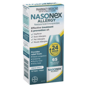 Nasonex Allergy Non Drowsy 24 Hour Nasal Spray 65 sprays