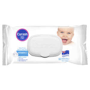 Curash Babycare Vitamin E Baby Wipes 80 Pack