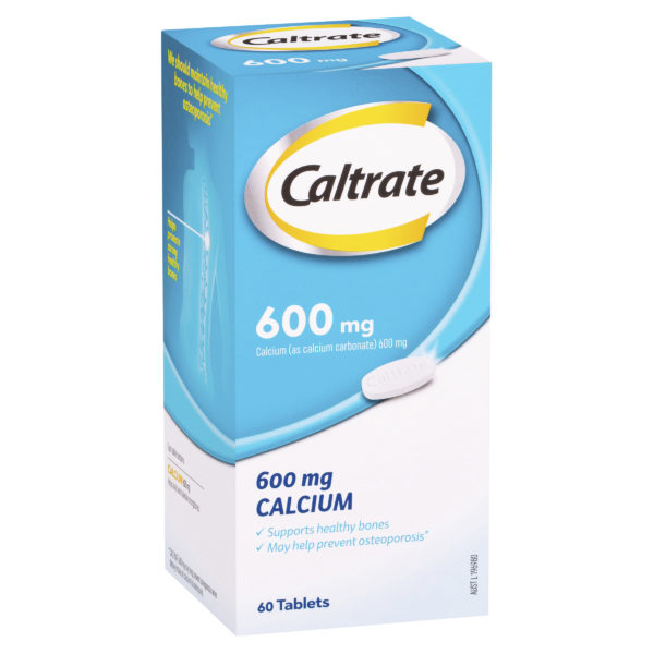 Caltrate Calcium Suppliment Osteoporosis 600mg 60 Tablets