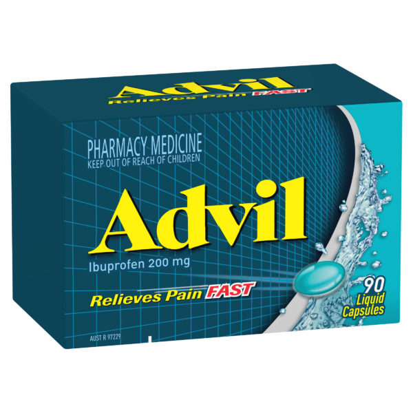 Advil Pain Relief 200 mg 90 Liquid Capsules