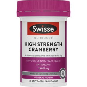 Swisse Ultiboost High Strength Cranberry 25,000mg 30 Capsules