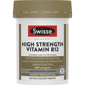 Swisse Ultiboost High Strength Vitamin B12 1000 mg 60 Tablets