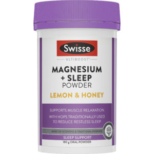 Swisse Ultiboost Magnesium + Sleep Powder Lemon & Honey 180g