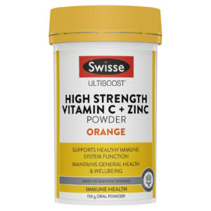 SWISSE ULTIBOOST VITAMIN C + ZINC POWDER ORANGE