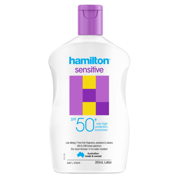 Hamilton Sensitive Sunscreen Lotion 50+ 250mL