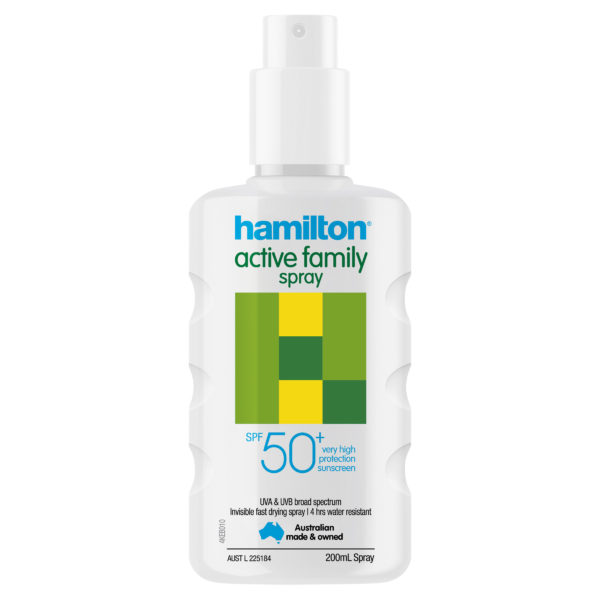 Hamilton Active Family Spray SPF50 200mL