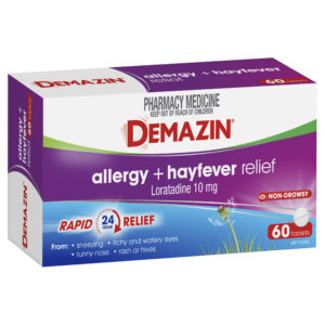 Demazin Allergy + Hayfever 24 Hour Relief Non Drowsy 60 Tablets