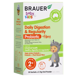 Brauer Daily Digestion & Regularity Probiotic for Kids 30 Sachets