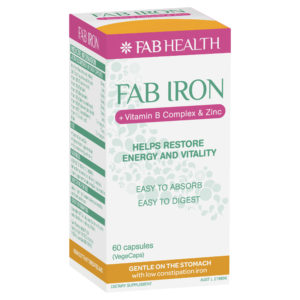 Fab Health Iron + B Complex + Zinc 60 Capsules