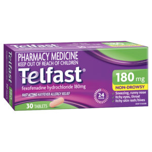 Telfast 24 Hour Allergy Relief 180mg 30 Tablets