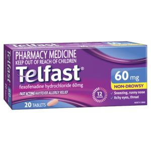 Telfast 60mg 20 Tablets