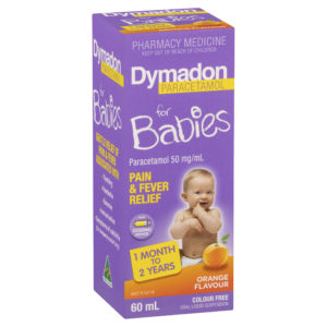 Dymadon Baby Pain & Fever Relief 1mth to 2 yrs 60 mL