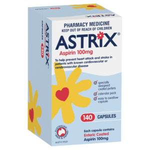 Astrix Asprin 100mg 140 Capsules