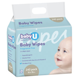 Baby U Baby Wipes 240 Pack
