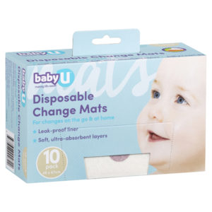 BabyU Disposable Change Mats 10 Pack