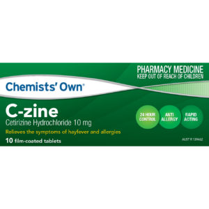 Chemists' Own C Zine 10mg 10 tablets
