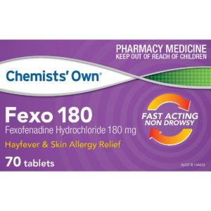 Chemists' Own Fexo Tablets 180mg 70 tablets