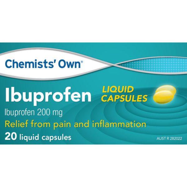 Chemists' Own Ibuprofen 200 mg 20 Liquid Capsules