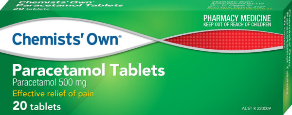 Chemists' Own Paracetamol 20 Tablets