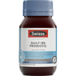 Swisse Ultibiotic Daily IBS Probiotic 30 Capsules one a day