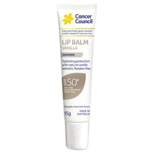 Cancer Council Lip Balm Vanilla Shimmer SPF50+ 15g