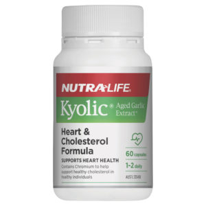 Nutra Life Kyolic Aged Garlic Extract Heart & Cholesterol Formula 60 Capsules60c