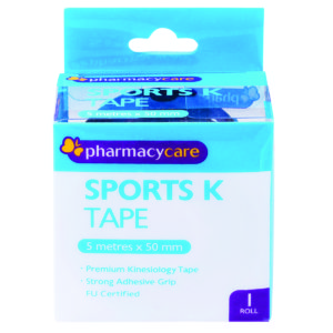 PHCY CARE K TAPE 50MMX5M BLACK