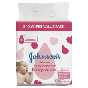 J&J BABY WIPES SKNCARE 240PK (3X80)