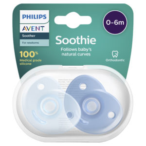 AVENT SOOTHIE 0-6 MONTHS BLUE 2-PACK