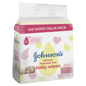 J&J BABY WIPES FRAG/FR 3PK