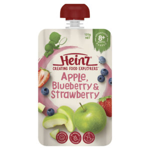HEINZ APPLE B/BRY S/BRY POUCH Z6