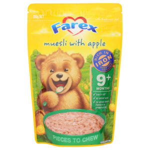FAREX MUESLI&APPLE CEREAL 8M+ POUCH