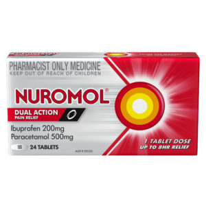 Nuromol 200mg Strong Pain Relief Tablets Ibuprofen/500mg Paracetamol 24 pack